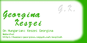 georgina keszei business card
